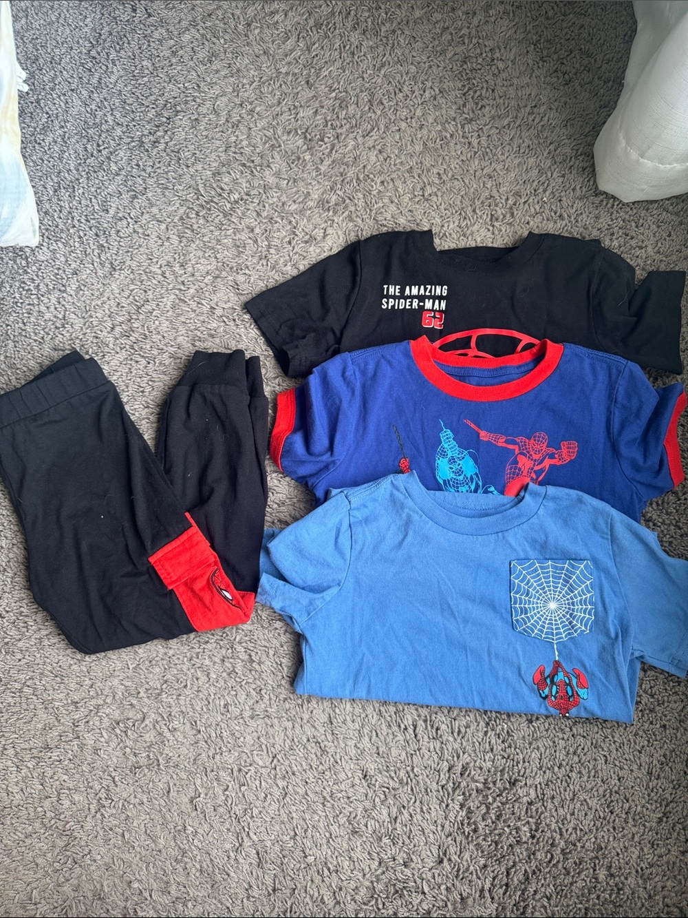 The Amazing Spider-Man Black Graphic Tee with Red Spider Design